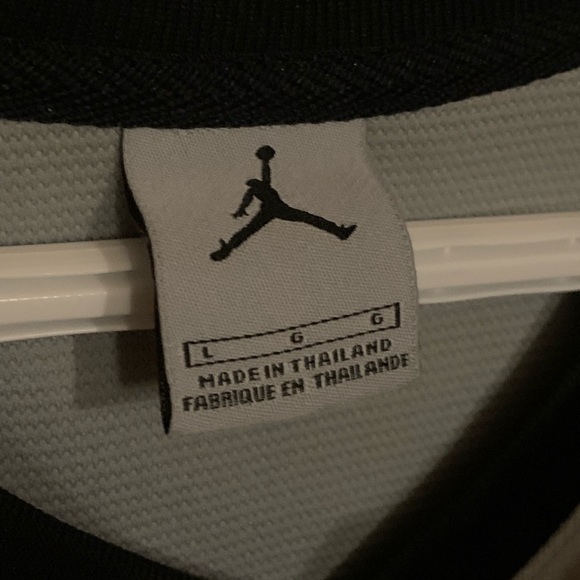 🏀AIR JORDAN JUMPMAN 23 RUBBERIZED LOGO GREY SLEEVELESS JERSEY MENS SIZE LARGE🏀 - Picture 6 of 9